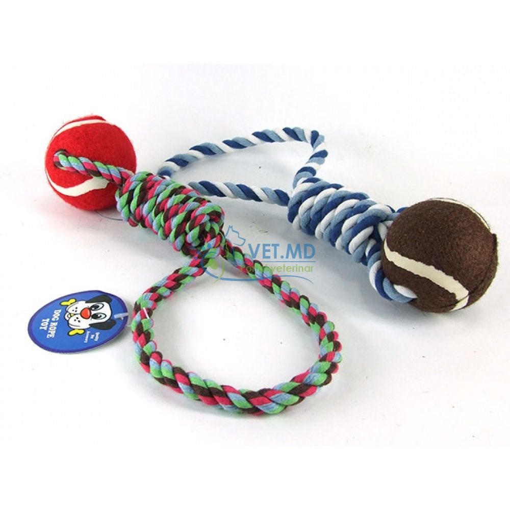 Веревочная игрушка с мячом 4145